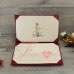 Thailand Silk Folios Burgundy Wedding Invitation Card